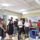 河东区区委书记李建成等辅导冒雨到访米兰体育智慧养老调查